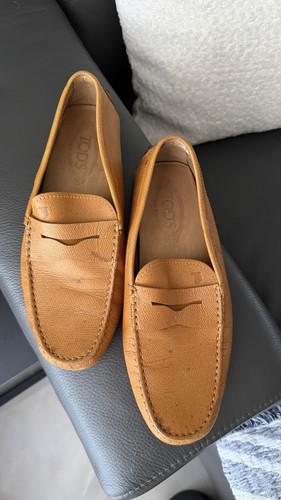 Tod leather slip moccasin - leather,