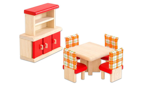 Plan toys 7306 wooden dining - plan,