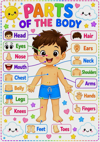 Laminated parts the - of, body