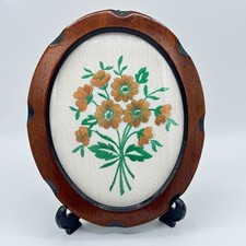 Vintage Wooden Oval Framed