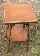 Vintage Bamboo Side Table /