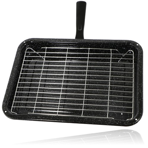 Single handle enamelled grill - enamelled,