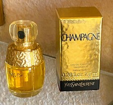 Vintage MINI Yves Saint Laurent Champagne Miniature  Eau De Toilette  7.5 ml