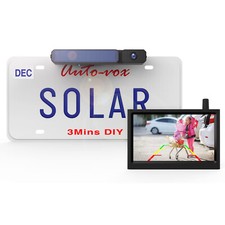 AUTO-VOX Solar Powered Wireless Reversing Backup Camera & 5" LCD Monitor Parking