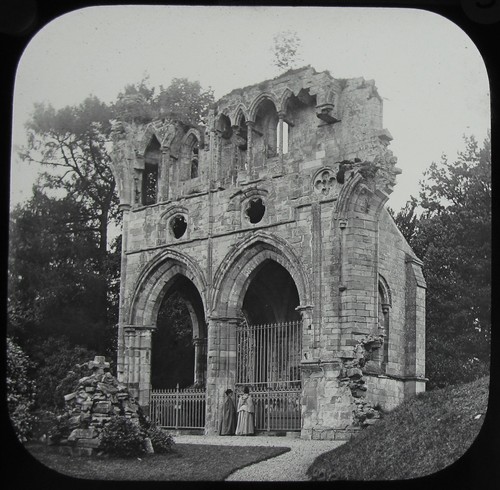 Glass magic lantern slide - lantern,