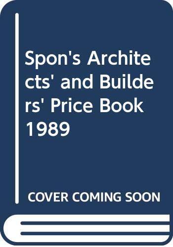 Spon architects and - spon's, architects'