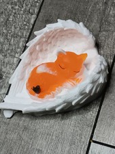 Ginger sleeping cat angel With