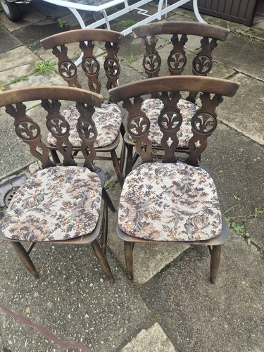 Set antique victorian elm - set, of