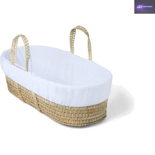 White fleece moses basket - moses,