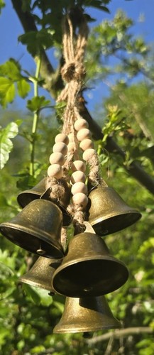 Gold hanging metal - gold, bell