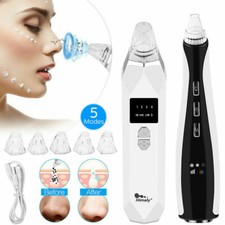 Electric Facial Skin Care Pore Blackhead Remover Cleaner Vacuum Acne Cleanser UK