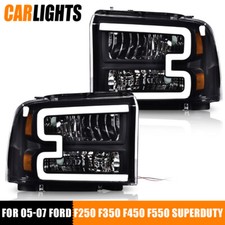 2PCS LED DRL Headlights Fit