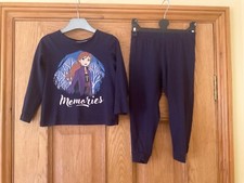 Girls FROZEN II Disney Pyjamas ￼Pjs. Navy Blue. Age 3 - 4 years 98 - 104cm