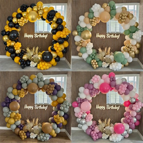 Sand white balloon garland - sand,