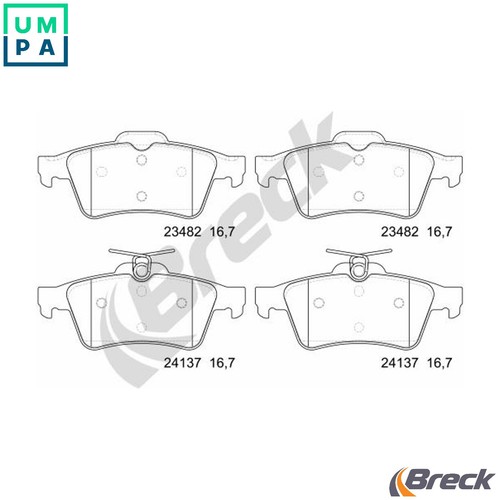 Brake pad set disc - pad,