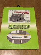 Metcalfe OO Gauge PO254 Village Shop & Cafe Card Kit For Model Railways