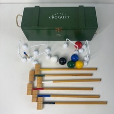 Wooden Carpet Croquet Set with