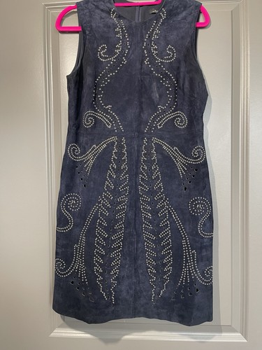 Zara leather dress studded - zara, xs