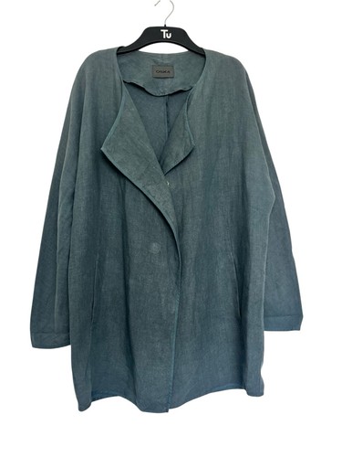 Oska dark grey linen - dark, lagenlook