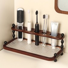 Toothbrush holder wooden - toothbrush,