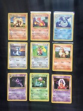 Pokemon Cards: Shadowless Base Set Complete Uncommons/Commons
