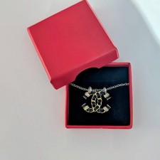 Authentic CHANEL Necklace Upcycled Earring Pendant Silver Chain RaVaart Chanel
