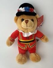 London Beefeater Teddy Bear Keel Toys Plush Stuffed Animal tags 
