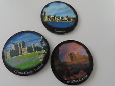 3 scotland slate coasters. good condition