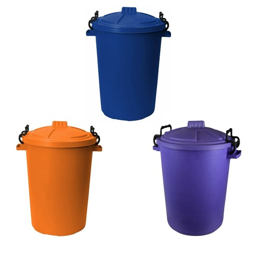 50l dustbin with - 3, clip