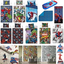 Marvel Superheroes Bedroom - Duvet Covers Night Lights Towels Curtains & More