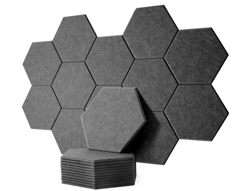 Dark grey set hexagon - grey,