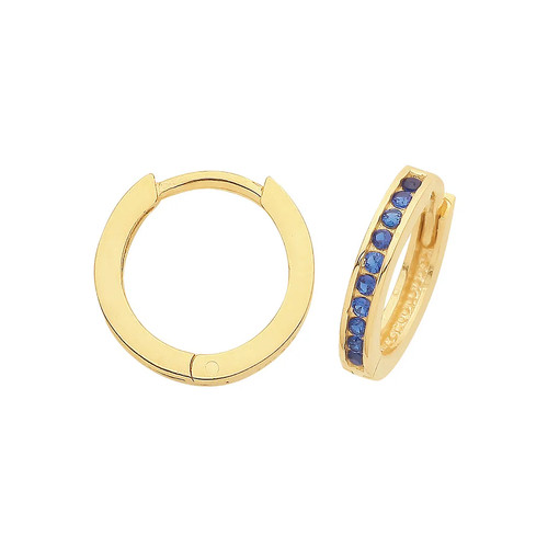 Hinged earrings 9ct - earrings, yellow