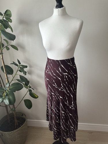 Whistles burgundy satin midi - whistles,