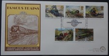 1985 Famous Trains Golden Arrow Greenberg & Porter Railway FDC