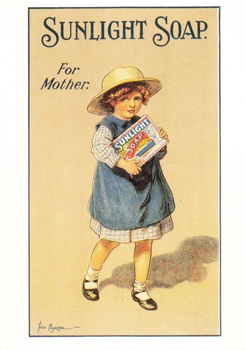 Modern size postcard sunlight - size,