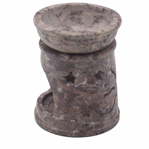 Small soapstone oil burner - small,