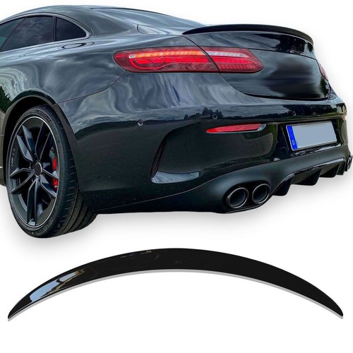 Polished black rear spoiler - black,