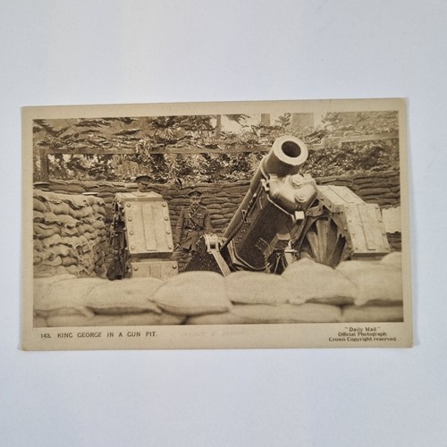 Antique postcard king george - antique,