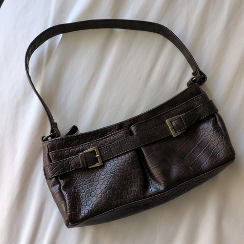 Small brown handbag faux - brown,
