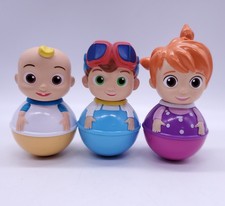Weebles Cocomelon Toys Figures x3