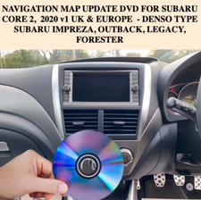 Subaru core 2  UK & EUROPEAN SATELLITE NAVIGATION DVD DISC 2020