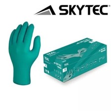 Skytec Teal Nitrile Disposable Gloves Box 100 – Powder Free Latex Free Food Safe