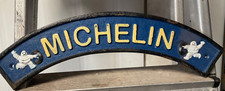 garage clearance - MICHELIN MAN  arched cast iron sign - used condition as seen