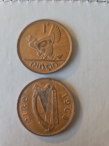 Eire one pingin coins 1964 - one,