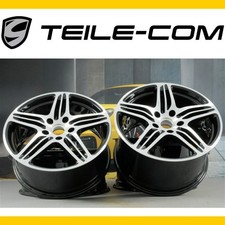 ORIG. Porsche 911 997 Turbo wheel set, black 11J x 19 ET51 + 8,5J x 19 ET56