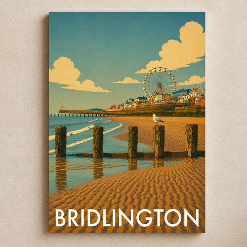 Bridlington travel poster - travel,