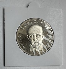 Poland Silver Coin 1978 Janusz Korczak Rare 100 Zlotych Polish High Grade Coin