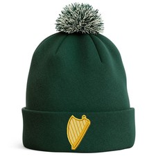 Embroidered Irish Harp Bobble