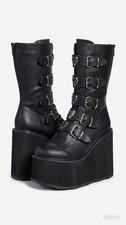 Demonia Calf Platform Boots