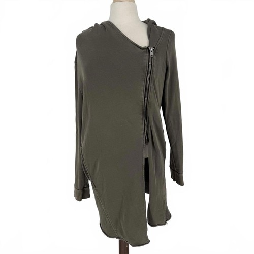 Olive green side zip - green, hoodie